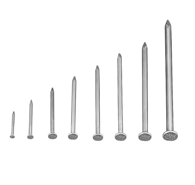Galvanized High Strength Carbon Steel Common Nail Polished Shank for Concrete Nails Cement Carton Packed