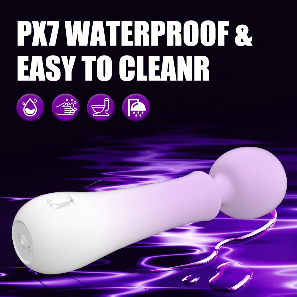 Фиолетовый белый цвет 10 режимов вибрации беспроводной стимулятор клитора вибратор игрушки для взрослых палочка набор вибраторов