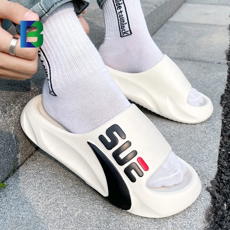 BARCHON 2024 Fashion Anti-slip Home Slippers  Wholesale Comfortable EVAOutdoor Casual Beach Shoes For Men