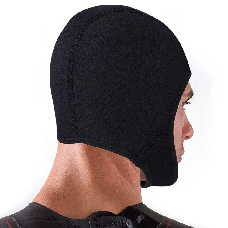DIVESTAR Capucha de buceo Wetsuit Hood with Adjustable Chin Strap Scuba Swim Cap Neoprene Diving Hood