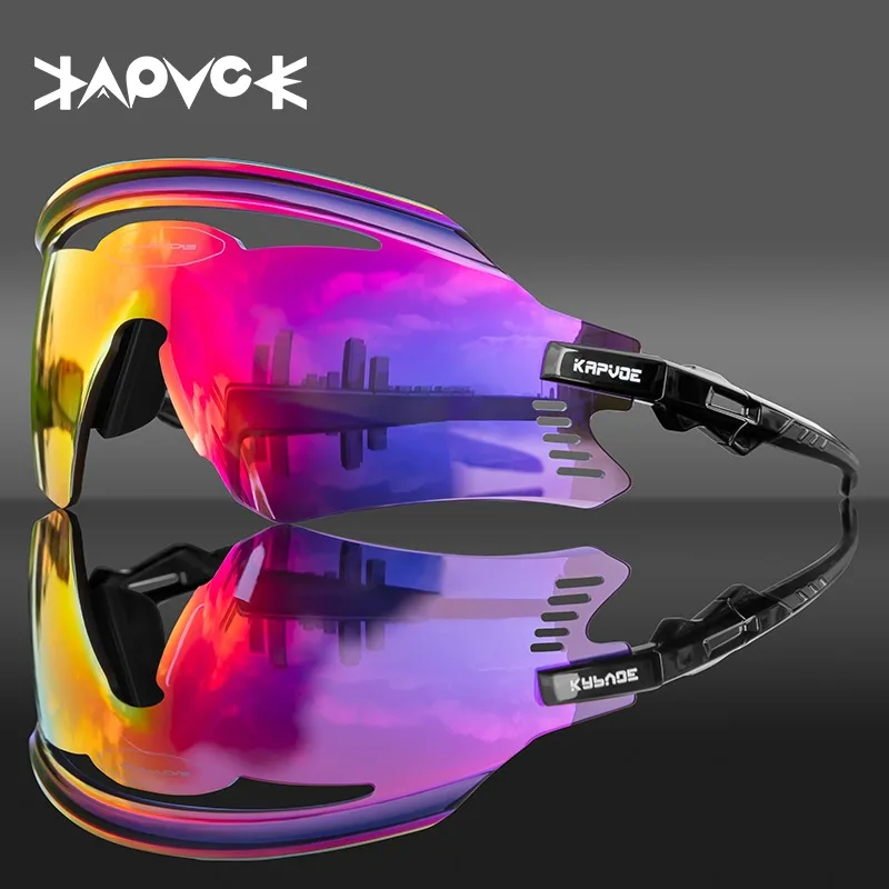 Солнцезащитные очки для рыбалки и велоспорта Uv400 Поляризованные спортивные солнцезащитные Hd мужчин оправа с линзами