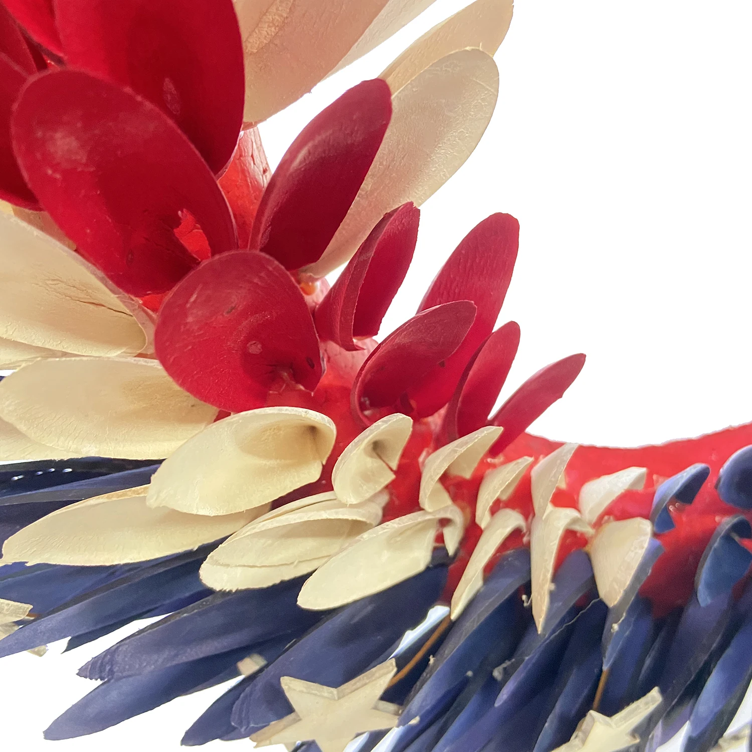 Independence day USA July 4th Patriotic Handcrafted Hanging Flag american eagle wreath