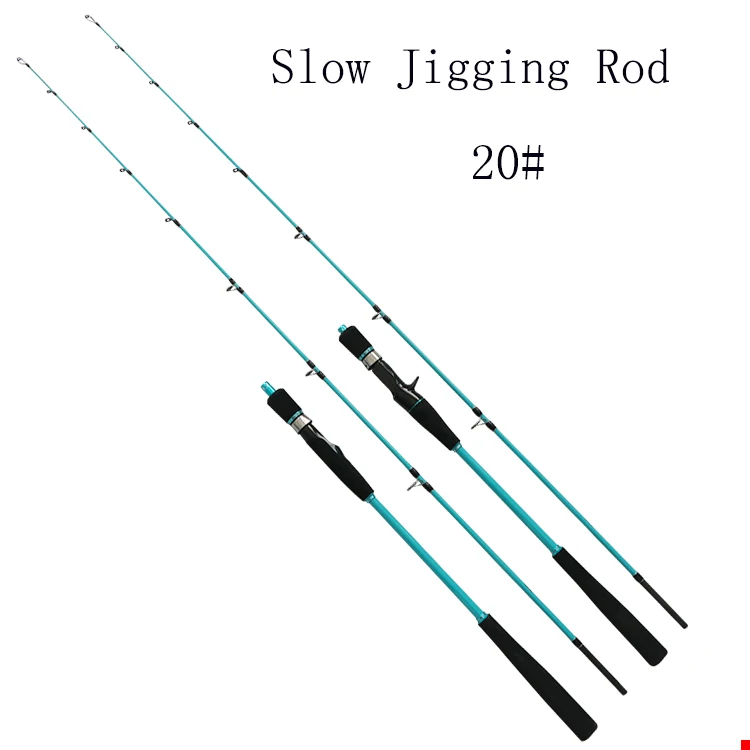 WeiHai  factory prices 1.35m-1.83m deep sea light Slow Jigging solid Fishing Rod 20# sea boat  Pitch rods
