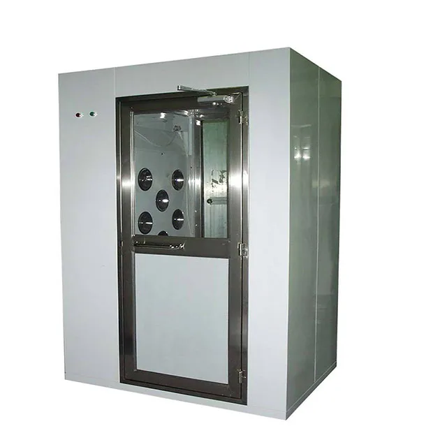  Low cost class 100 electrical interlock disinfection air shower for clean