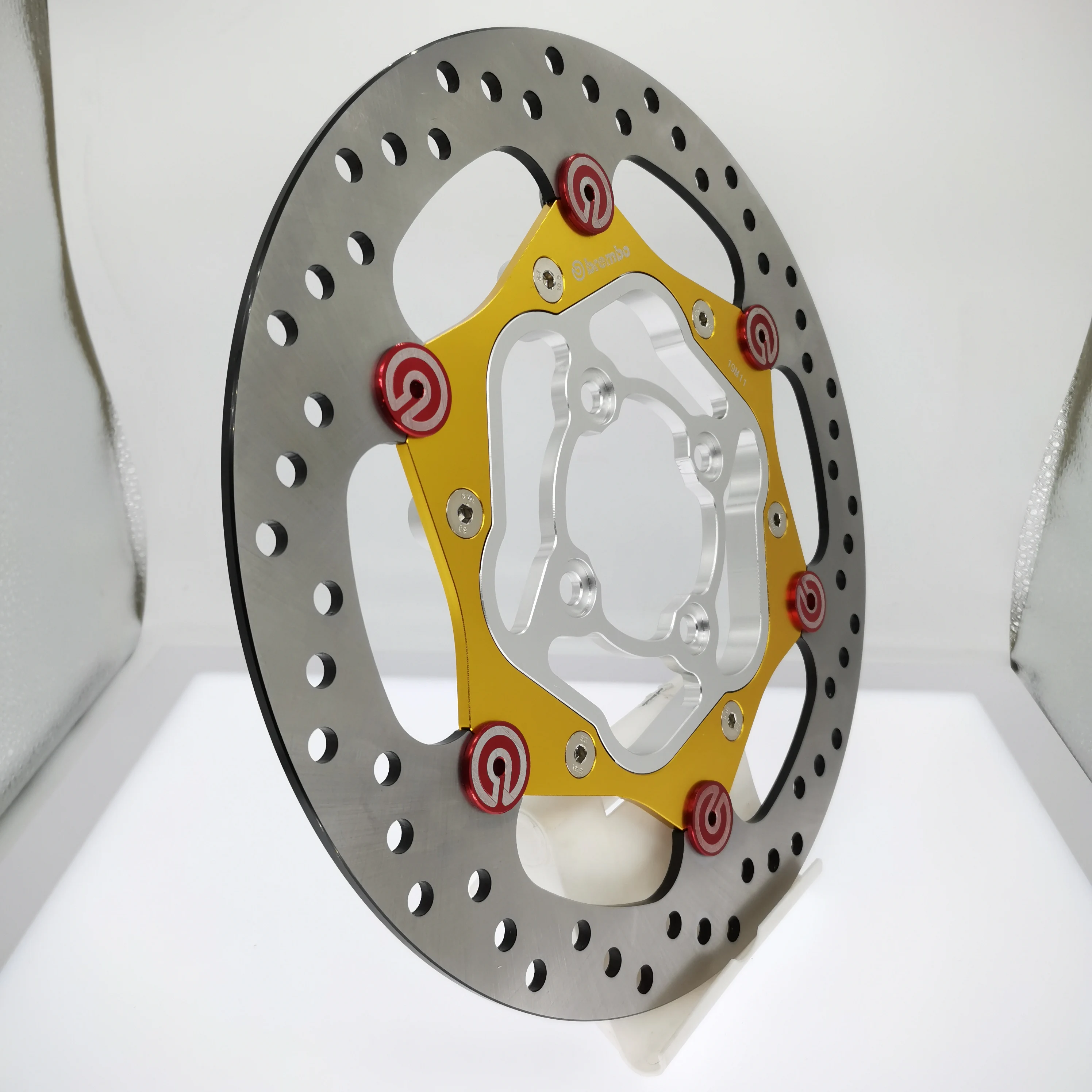 Manufacturer OEM  267mm CNC T6061 T7075 Aluminium alloy anodized color  Motorcycle  front brake disc brake rotor  pads parts