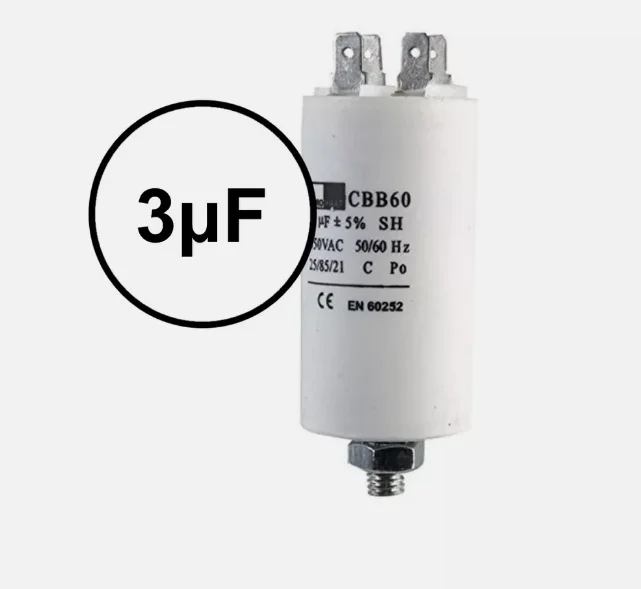 Start Run Motor Capacitor Compressor Air conditioning Water Pump 450v μF CBB60 All Size