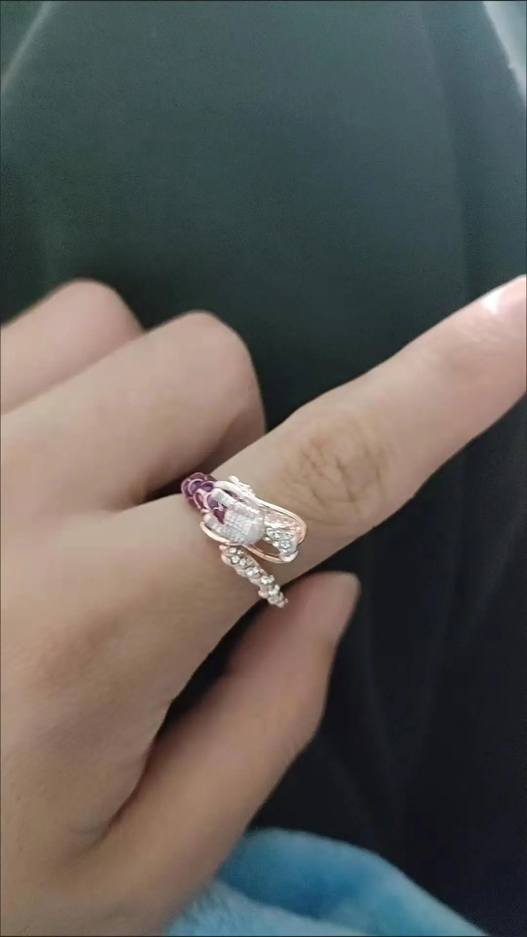 New Dragon head ring rose gold dragon ring for women girls men