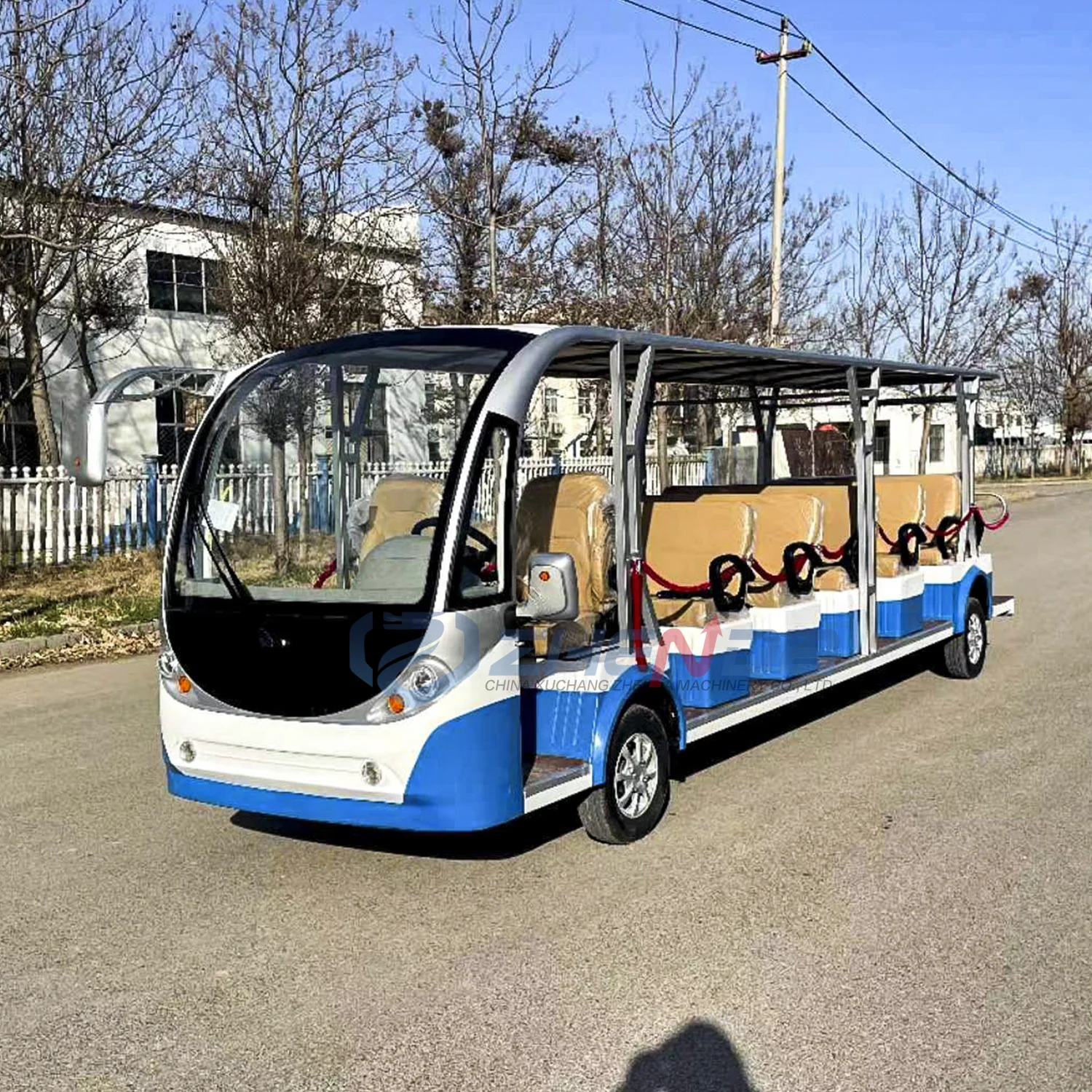China Supplier 20 Sightseeing Bus Long Range Electric Bus Customized Color Size Mini Bus Accessories for Sale