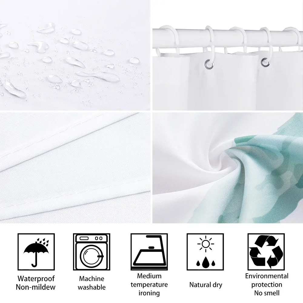 Funny Cat Shower Curtain, Cool Cat Dinosaur Japanese Ocean Wave Decor Fabric Bathroom Curtains, Kids Rustic Wooden Bath Curtain