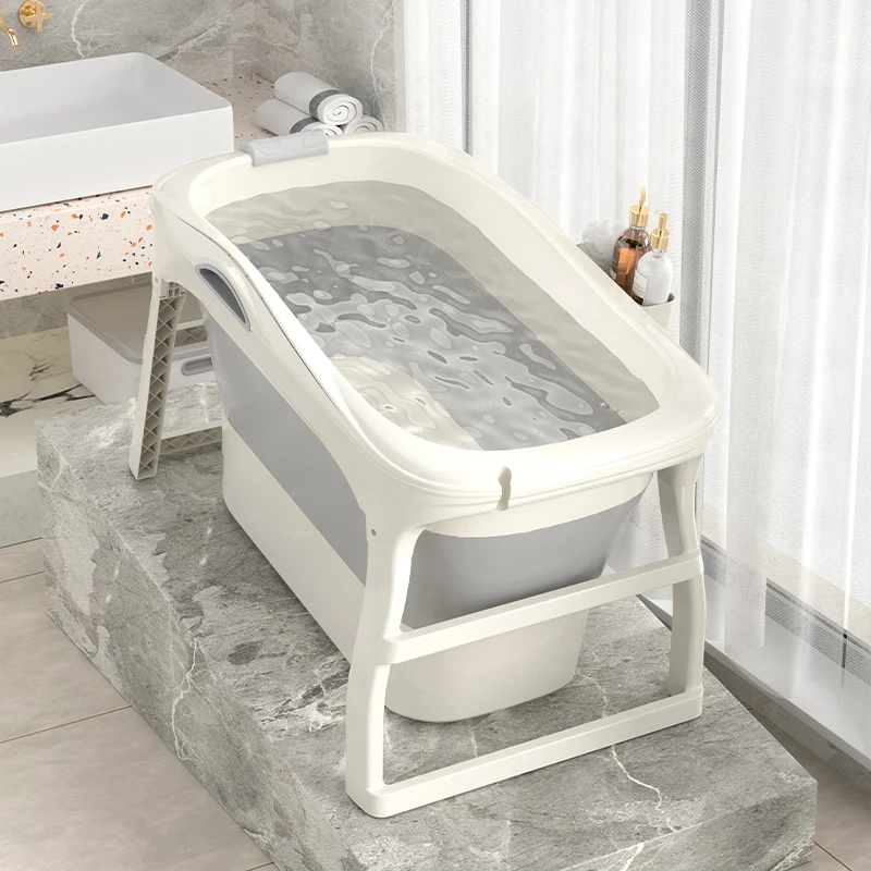 Wannuo Fashion portable foldable adult bathtub Plastic adult bathtub with tablet card slot