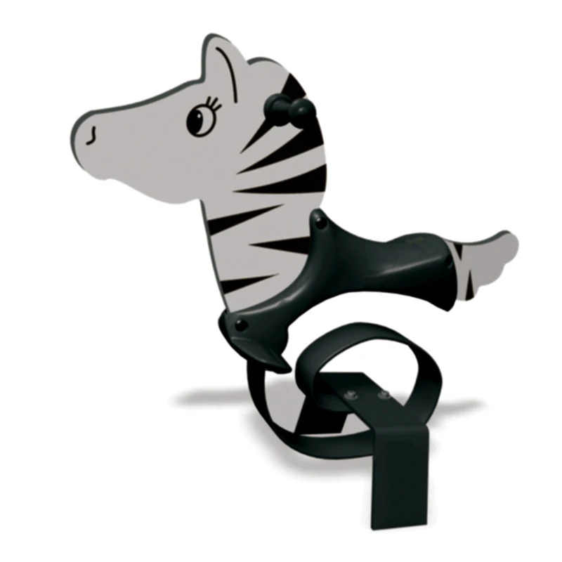 Rocking Horse Kids Cartoon Ride On Toy Outdoor Playground Equipment Rides Orange Duck Plastic Spring Rocking Horse For Sale