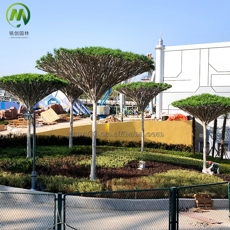 Wholesale removable dracaena artificial plant easy to install landscape artificial large dracaena tree outdoor decoration