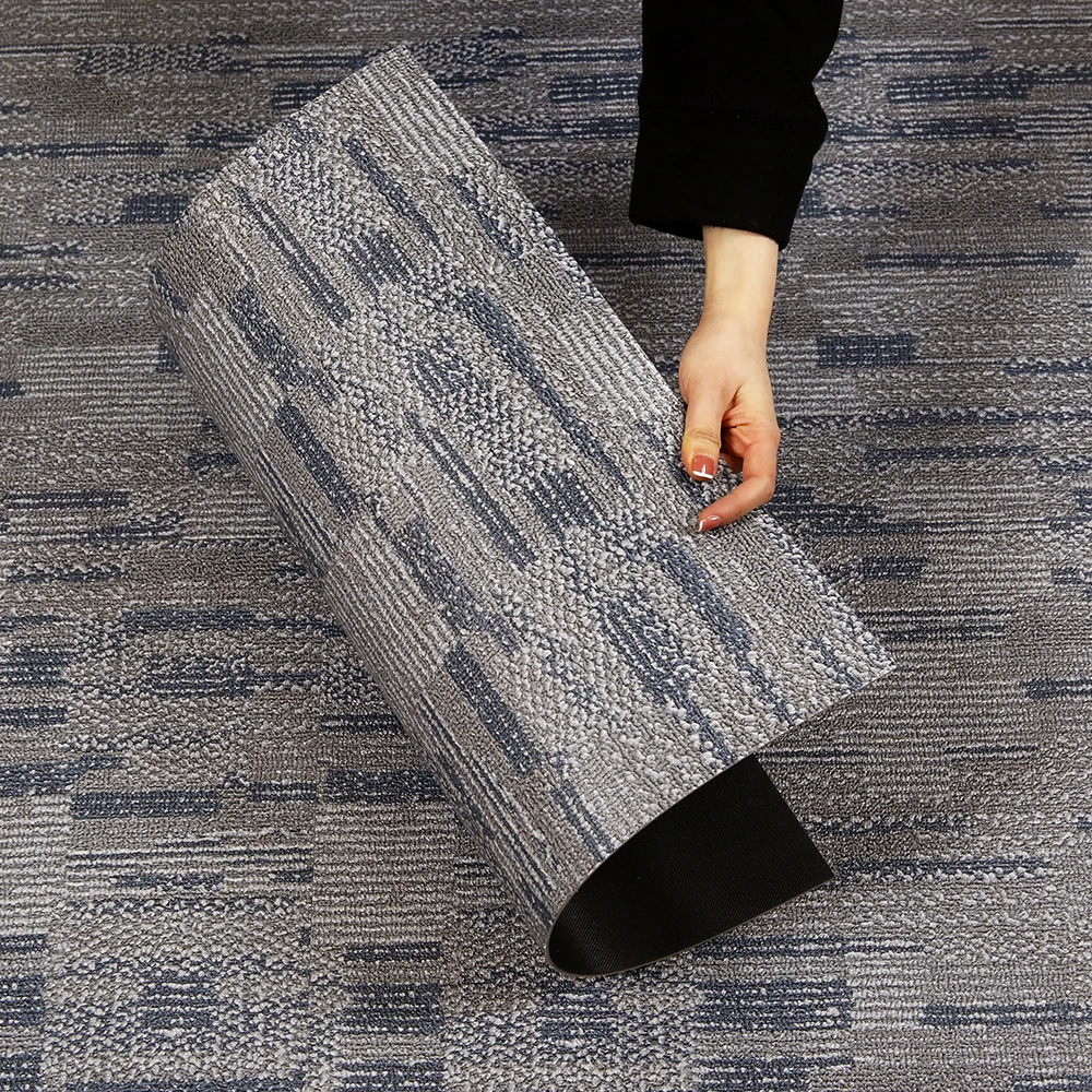 PVC/SPC/WPS Flooring Luxury Waterproof Pvc Wood No Click carpet Floor Dry Back Pvc Tile Vinyl Flooring