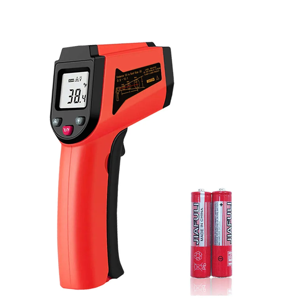 Digital LCD Infrared Thermometer -50~380c Laser Temperature Meter Gun Non-Contact Industrial Outdoor Pyrometer IR Thermometer