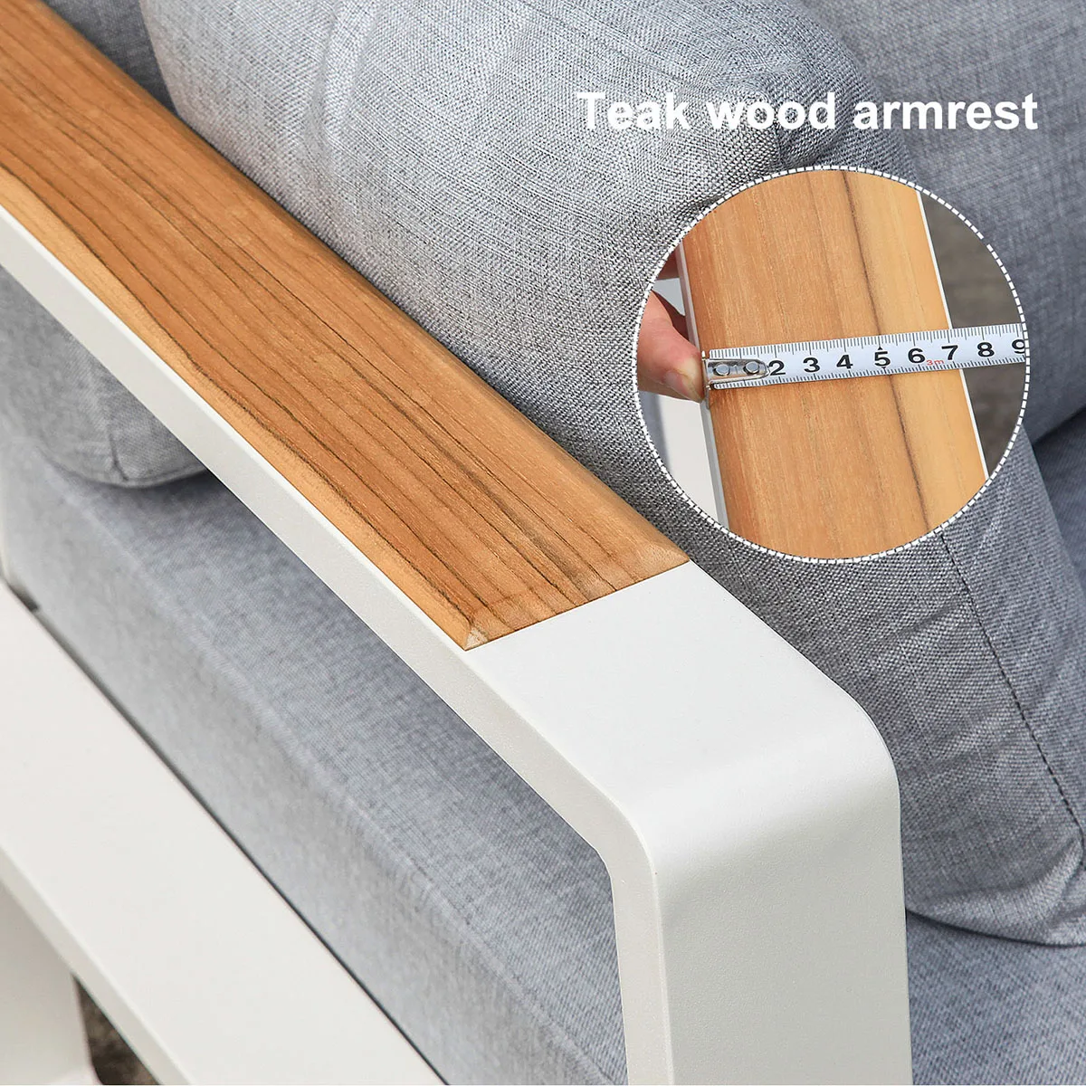 aluminum  modern garden sofa outdoor furniture lounge chair