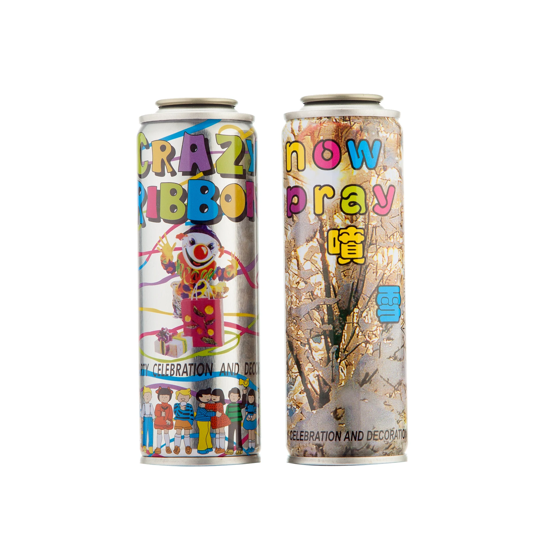 Snow spray empty aerosol can refillable aerosol spray tin can aerosol metal can