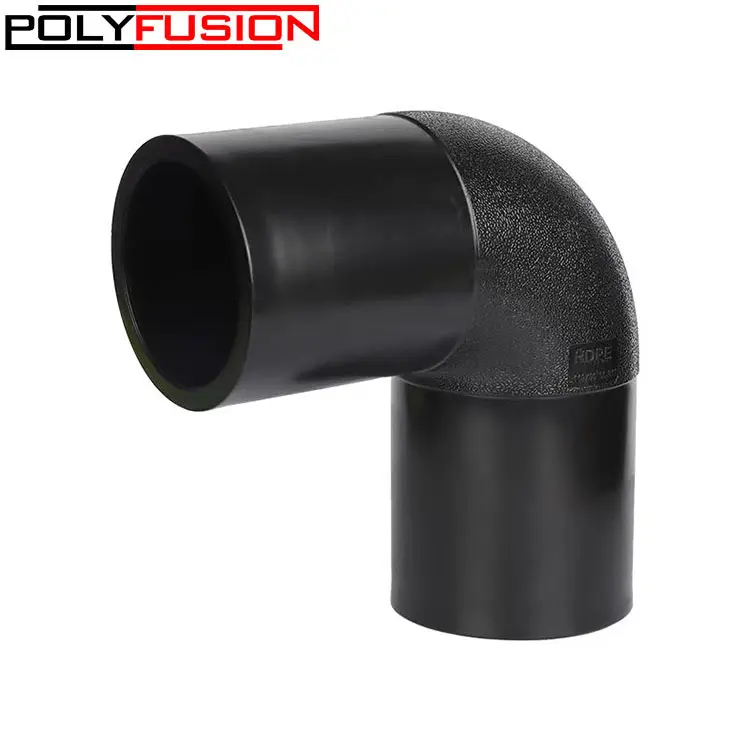 HDPE равный 90 градусов локоть стыковой сварки Фитинги