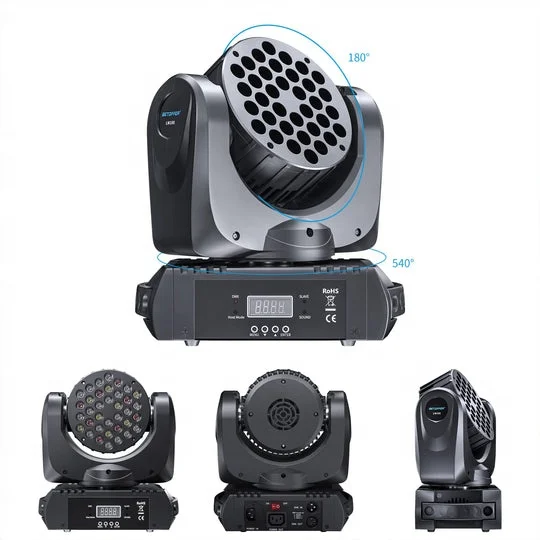 Big Dipper LM108 36*3W wash Stage Led Light Moving Head Light for mobile dj gigs Xmas birthday party bar club and musical live