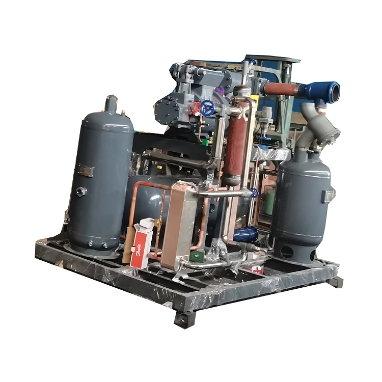 Cheap 3Ton Heat Exchanger and Refrigeration Unit 95hp Low Temp Cold Room Equipment Monoblock Screw Compressor Condensing Unit