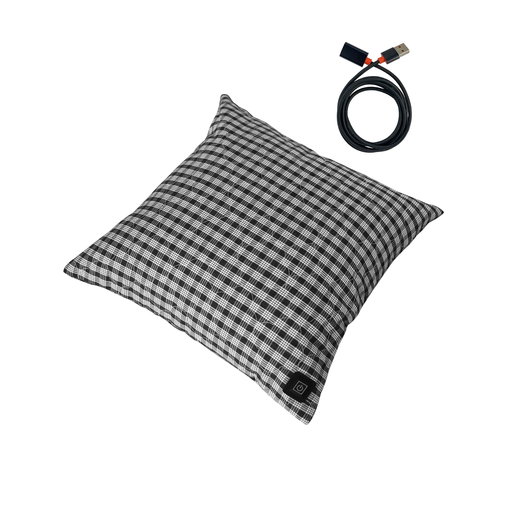 Mydays Outdoor Durable Heating Lumbar Support Throw Pillow for Office Chair,Couch and Bed