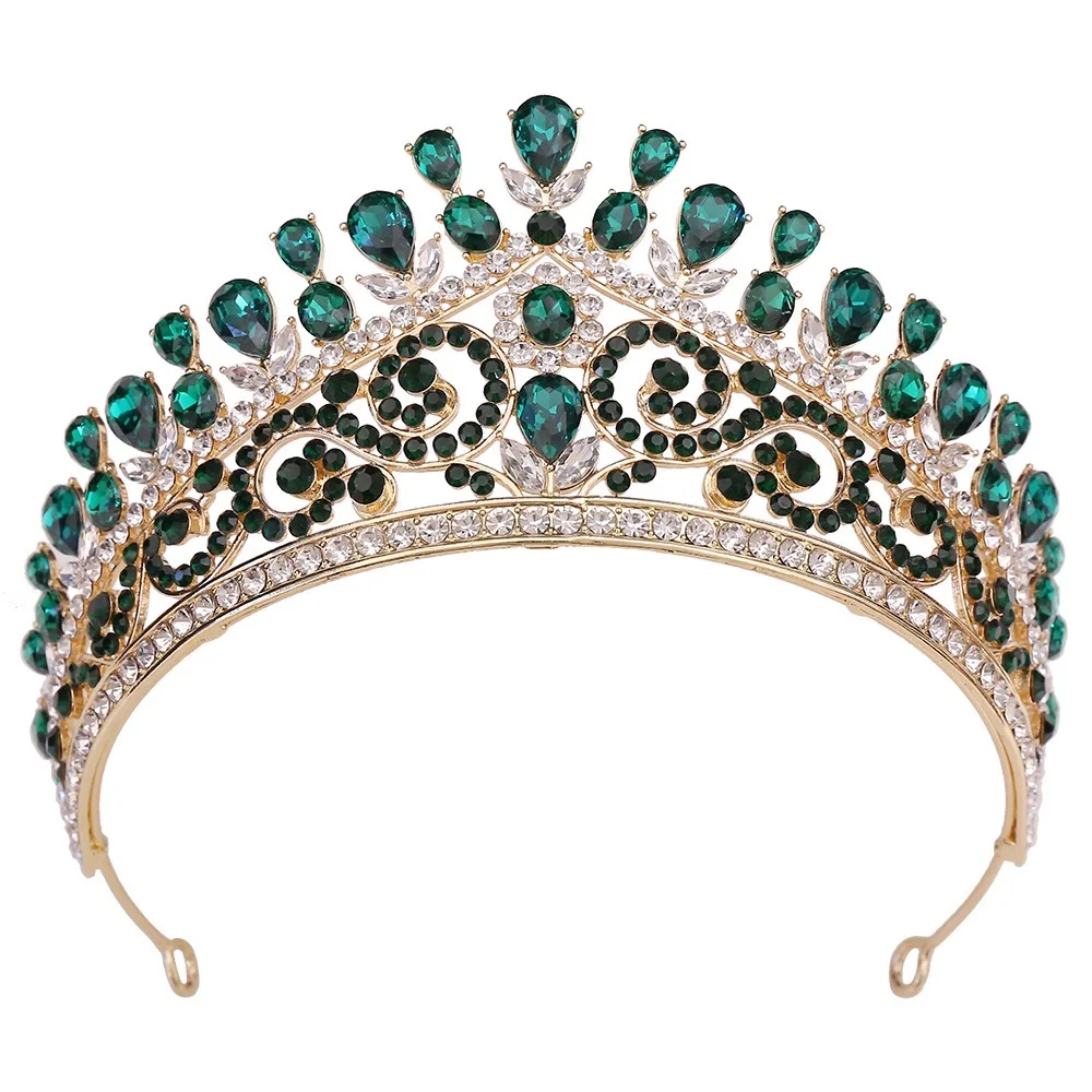 Crown Tiaras for Women Birthday Crown Queen Tiara Rhinestone Headband Hair Accessories Gems Princess Decoration for Wedding