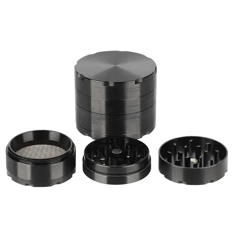 UKETA premium high quality 70mm 4 layer anodized aluminum alloy metal grinders CNC aluminium tobacco grinder