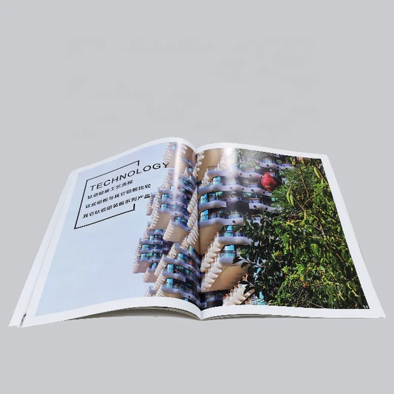 Высокое качество пользовательский размер A4 журнал Фотокнига печать Глянцевая офсетная печать журнальные книги Глянцевая брошюра каталог