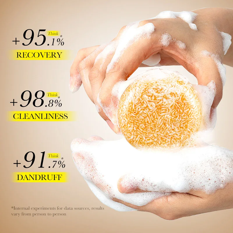 Travel Size Ginger Solid Shampoo Hair Loss Hair  Shampoo Rice Soap Hair Shampoo