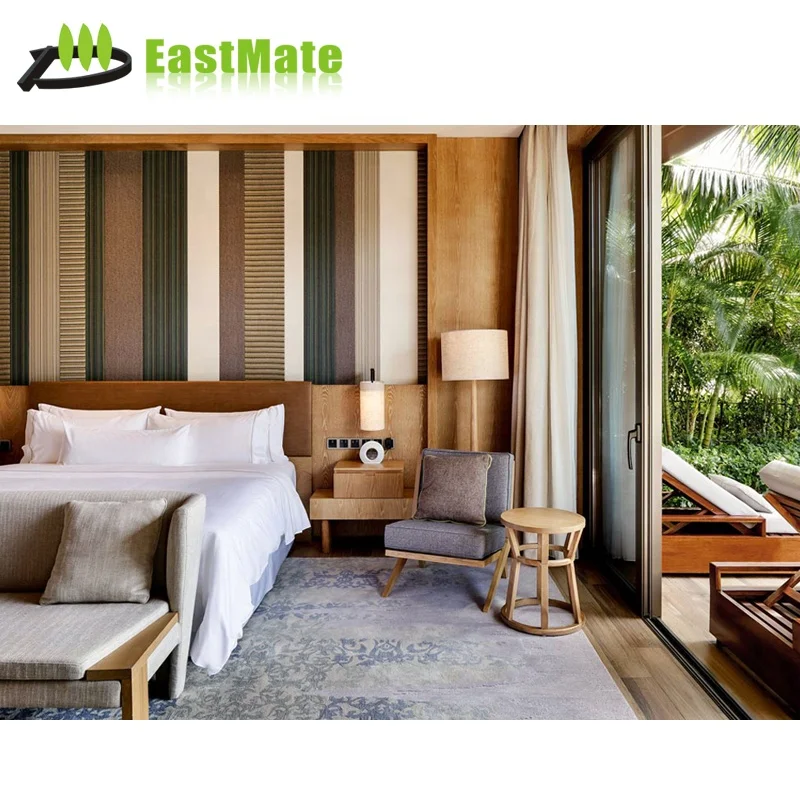 Southeast Asian design Modern Apartment Wooden Bedroom Furniture (EMT-1912)