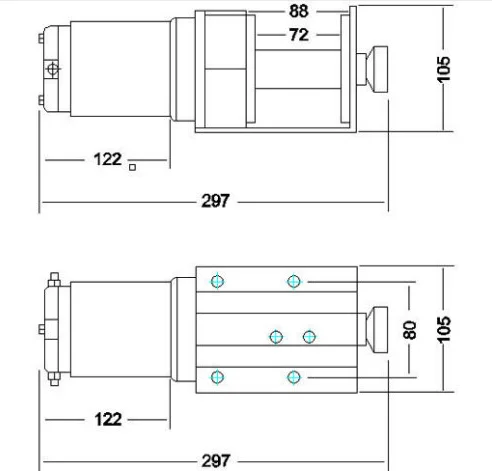 Electric 3500lbs Car Winch 12V/24V ATV Winch Towing Cables Pull Kit Remote Control Set Winch Trailer Truck GDY-3500A-1