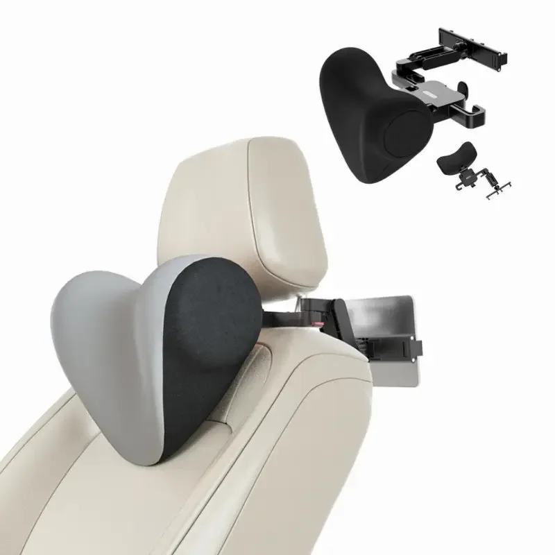 2023 Car Seat Headrest Memory Foam Neck Pillow With Phone IPad Holder
