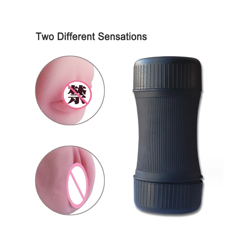 Male Sex Toy Real Vagina Masturbation Pussy Mouth Blow job Masturbator Device Adult Endurance Exercise Oral Sex Products For Man