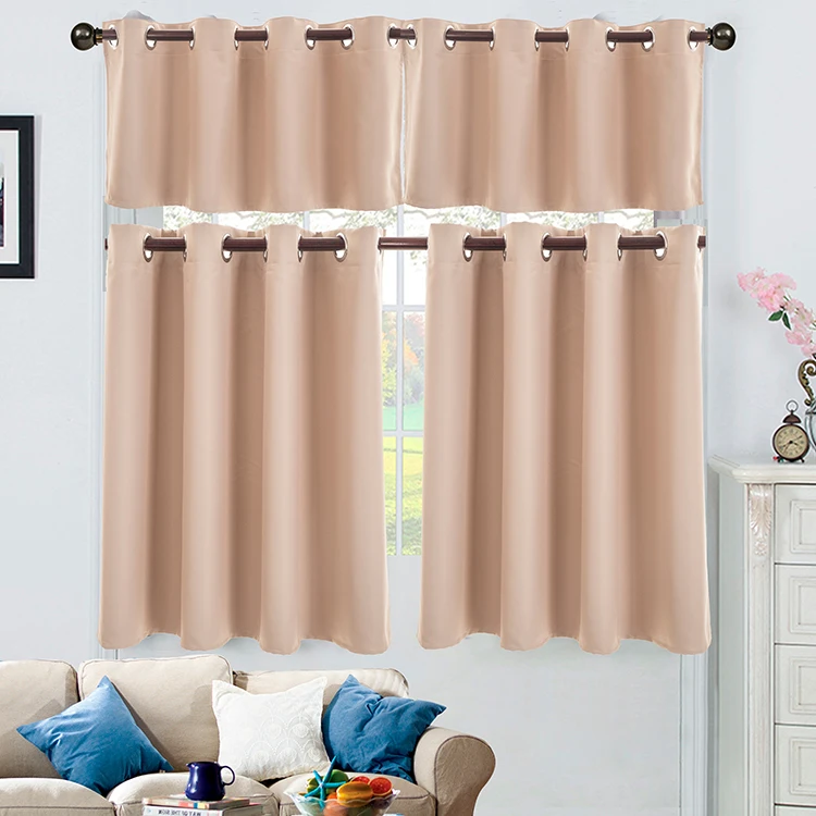 
Modern style design good quality curtain and sheers kitchen curtain designs set window 