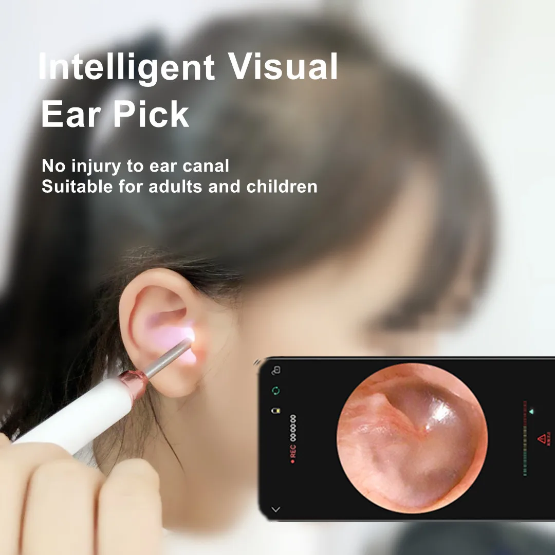 Mini Ear Camera Wifi  Hd 1080p Cleaner with Camera Visual Personal Home Use  Ear Cleaner Intelligent  Ear Wax Remover