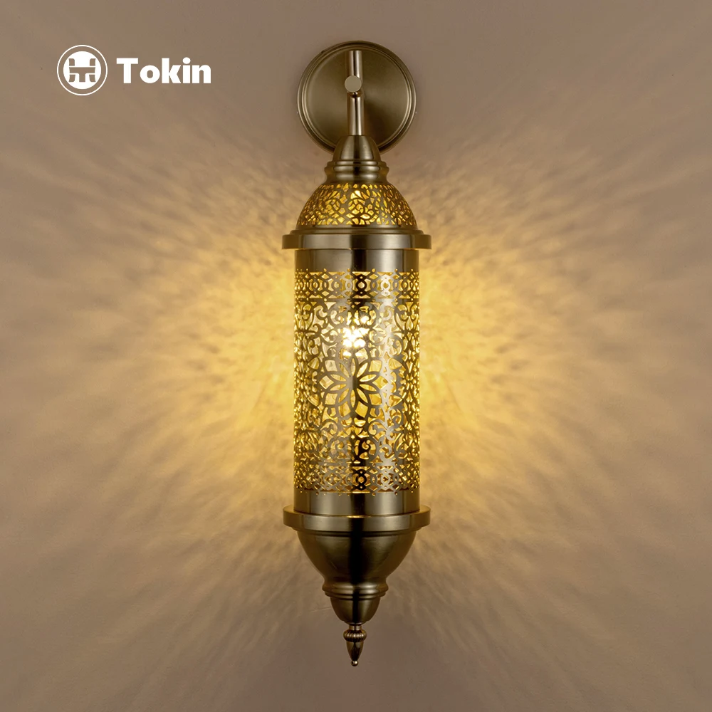 Moroccan hollow carved wall lamp retro exotic villa special restaurant hotel B&B bar decorative wall lamp