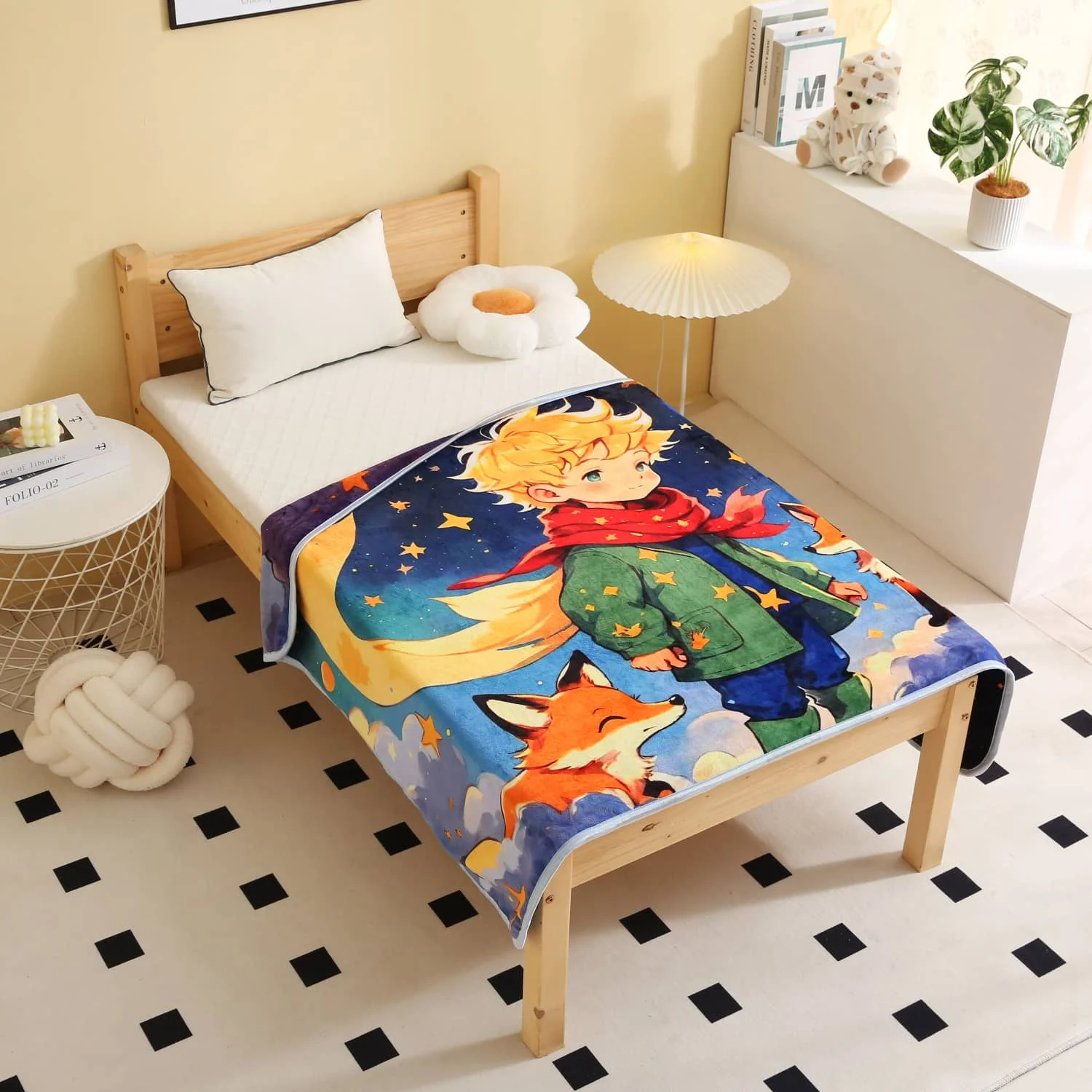 Одеяло 2-слойное супер мягкое флисовое аниме детское одеяло 3D печать для новорожденных малышей