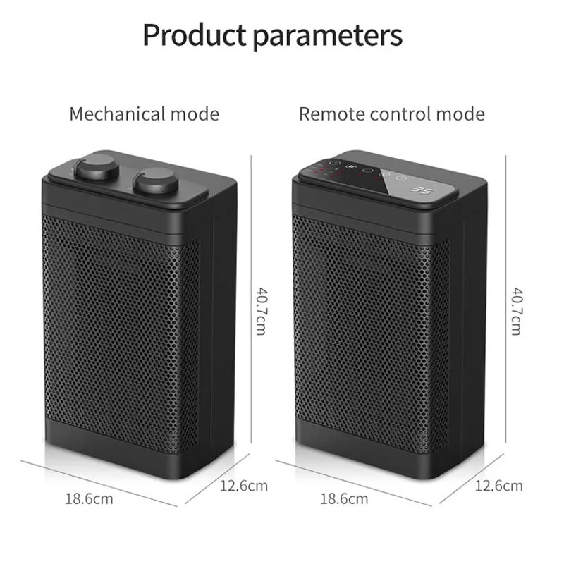 Winter products 2024 home ptc ceramic bladeless tower floor room 12v electric heater fan