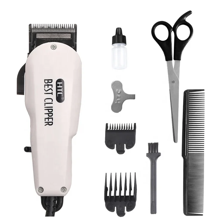 HTC CT-108 T-10 High Carbon Steel Hair Clipper Online Cooling Function Barber Hair Clipper
