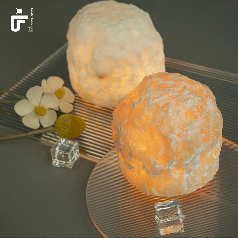 Customizable 3000k Salt Lamp Himalayan Battery Powered Wireless Led Night Light