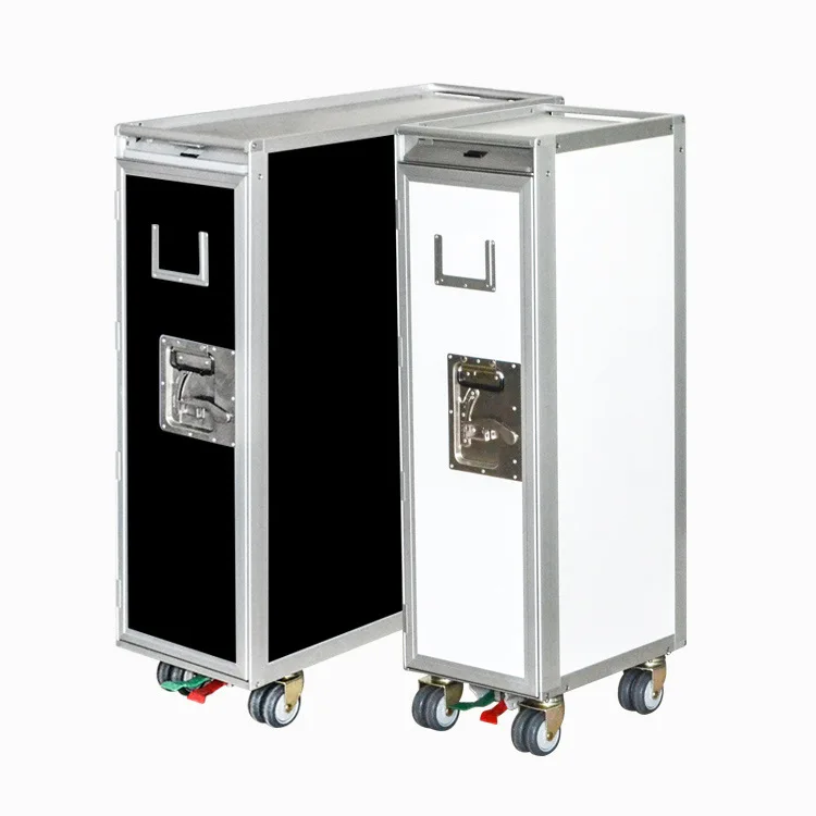 Factory Price Wholesale Custom logo Airline Food  Meal Trolley Service Trolley Railway Aluminium