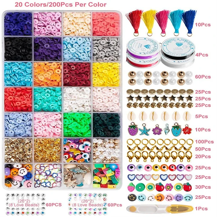 10000 шт 3 мм Ассорти стеклянный бисер Набор «сделай сам» с украшением в виде кристаллов с буквенным принтом из бисера браслет с набором приспособлений