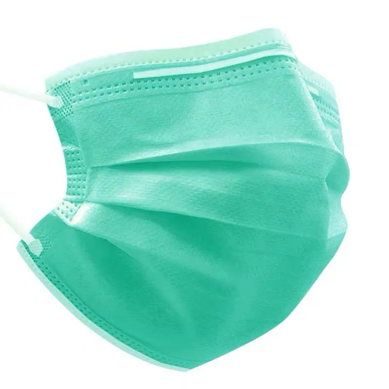 Customized color disposable Nonwoven earloop single use waterproof face mask