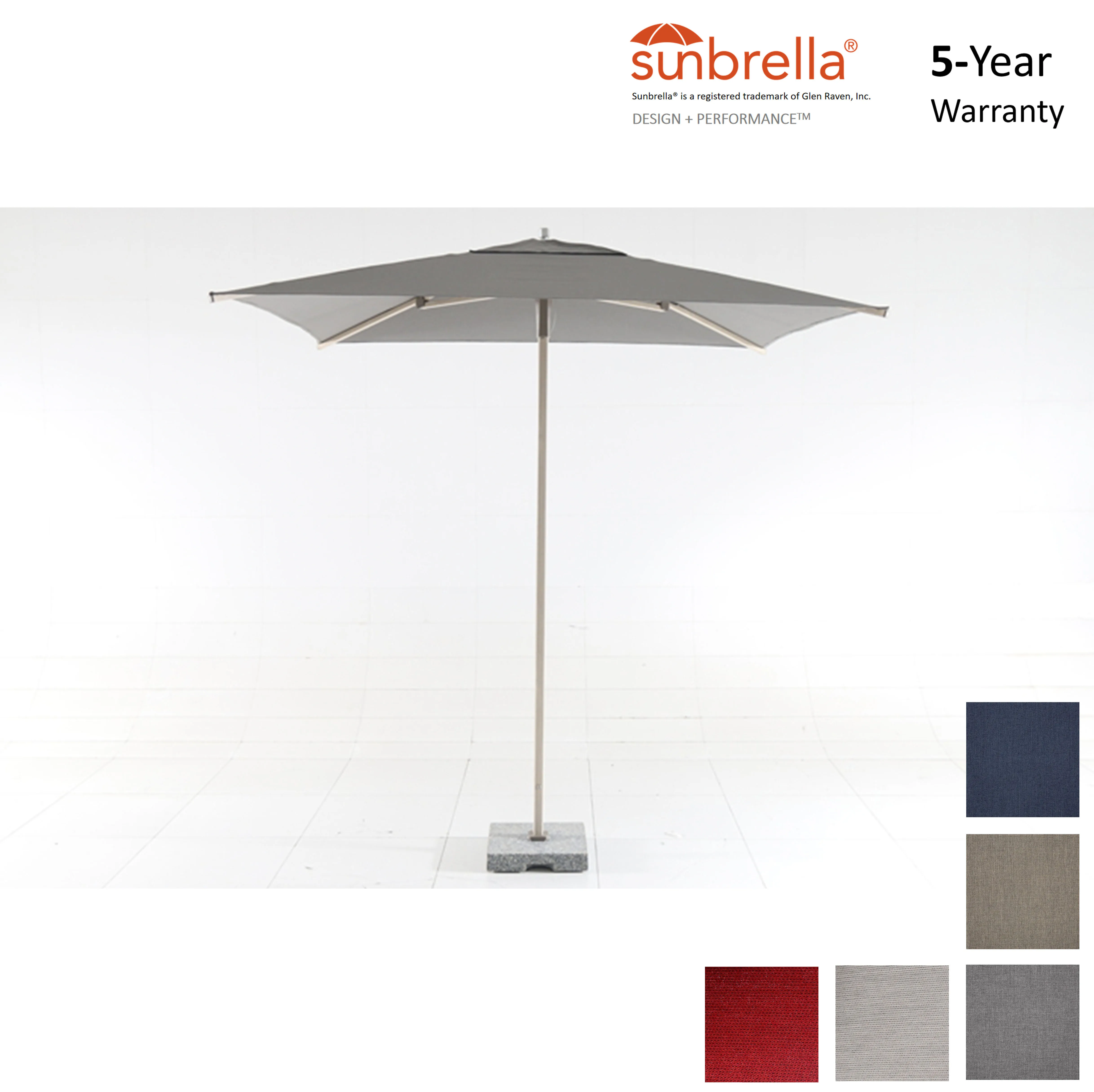 5 Years Warranty Sunbrella Commercial High-End Custom High Quality Pool Branded Parasol Patio Umbrella