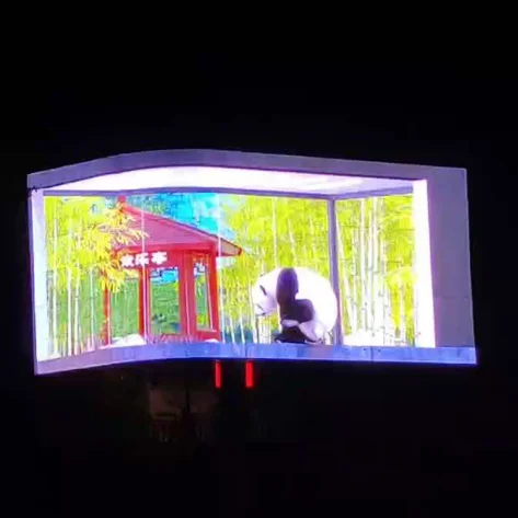 3D naked eye video effects RGB 64 segments led linear light bar for building 3D lighting