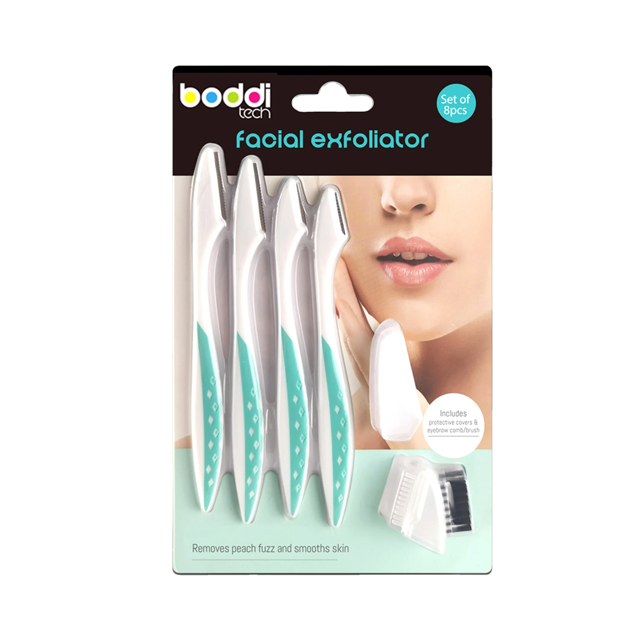 4PK Facial Exfoliator & Hair Remover Make Up Tool -Dermaplaning