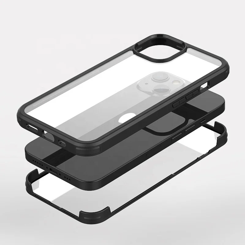 2022 high quality tpu phone case tempered glass clear phone case for iphones