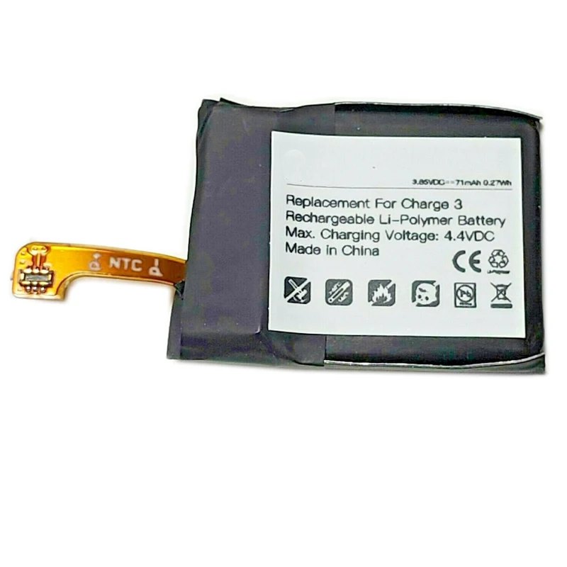 3.85V LSS271621 Lipo Replacement repair battery for Fitbit charge 3 Fitbit FB409 wristband  smart watch battery