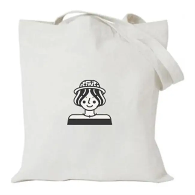 12 oz cotton canvas wholesale tote bag print logo