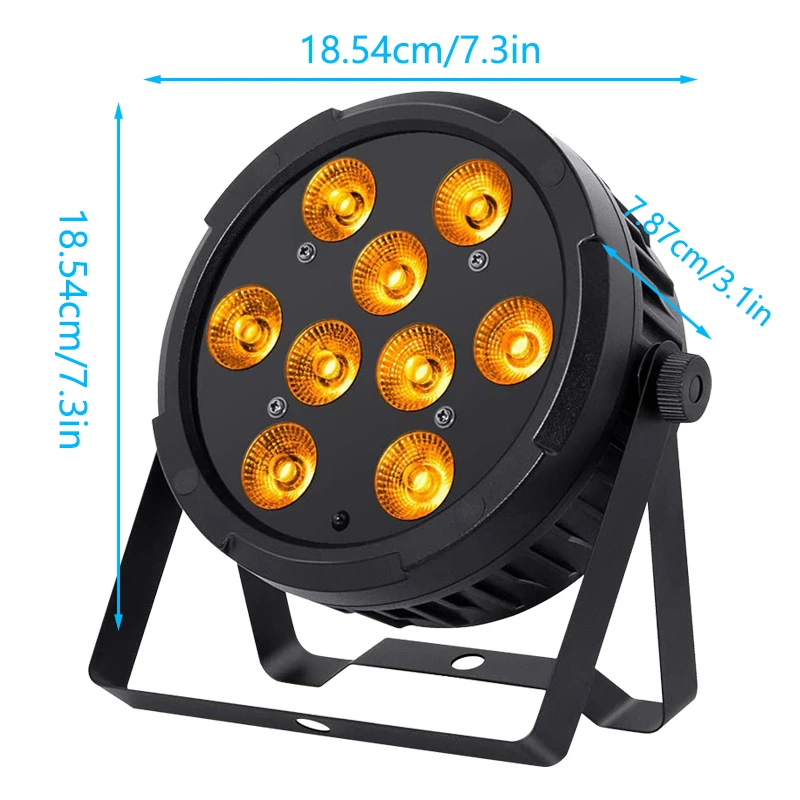 80 Вт 9 шт. * 4 RGBW светодиодный светильник с управлением звуком DMX512 для ночного клуба диджея диско-сценического мероприятия