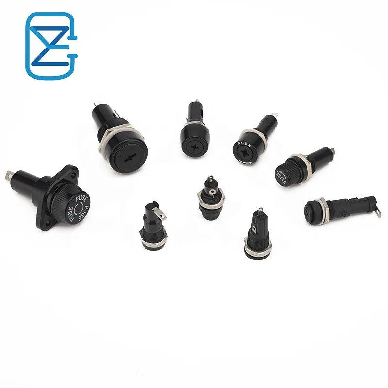 R3-11 R3-12 R3-13R3-14C R3-8 tube Fuse Box mini maxi panel mounted type Fuse Hold screw bayonet5X20mm 6x30mm Glass fuse holder